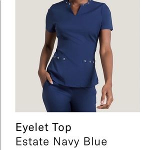 Jaanuu scrub top XS navy blue